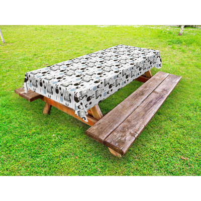 Rectangle No Pattern Polyester Tablecloth