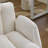 Modern Chenille Swivel Office Chair, Height Adjustable Task Chair With Convertible Multi-Position Armrests, Comfy Double Cushioned Desk Chair For Home, Study, Vanity & Living Room, Cream / Beige