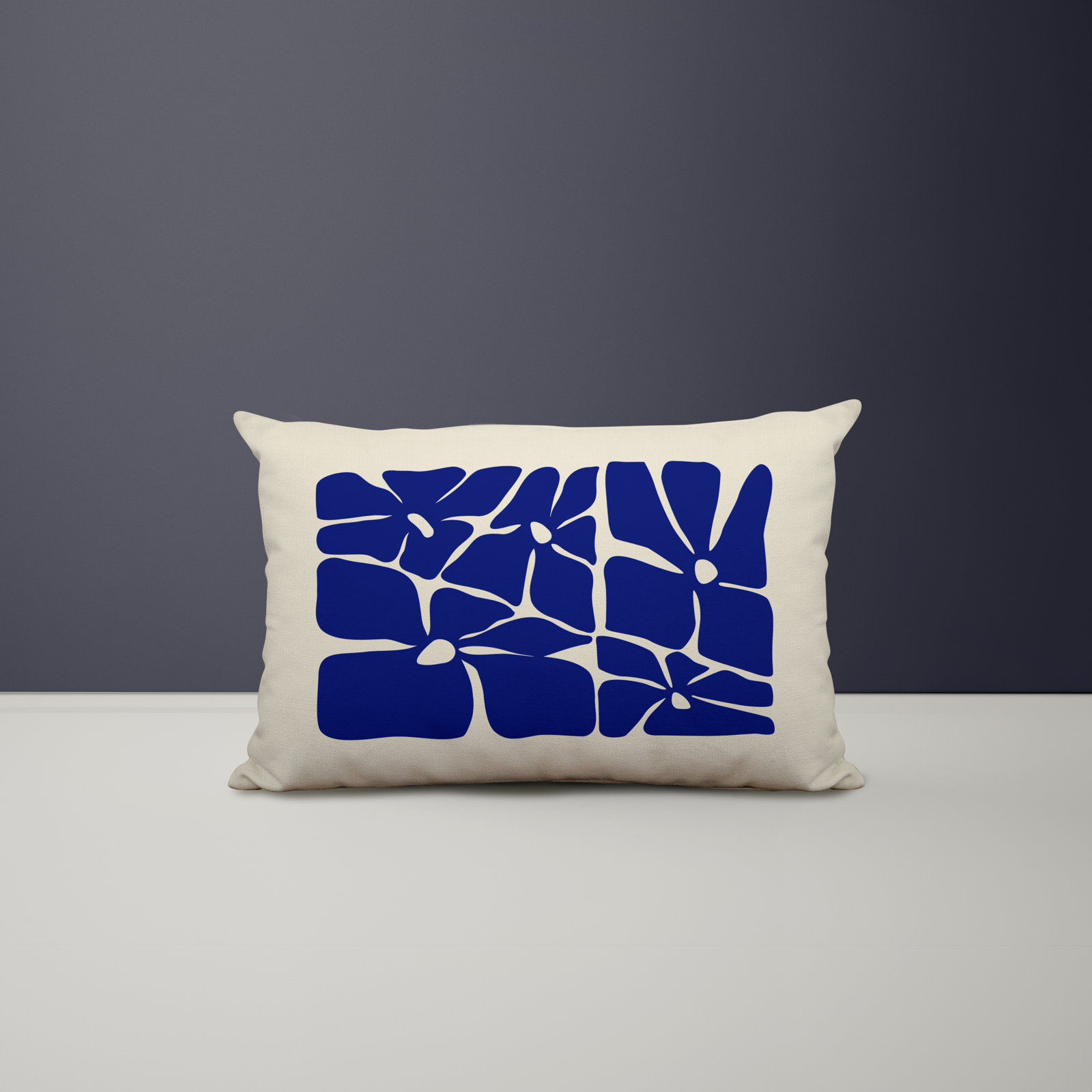 20" x 14" Throw Pillow, Navy Blue