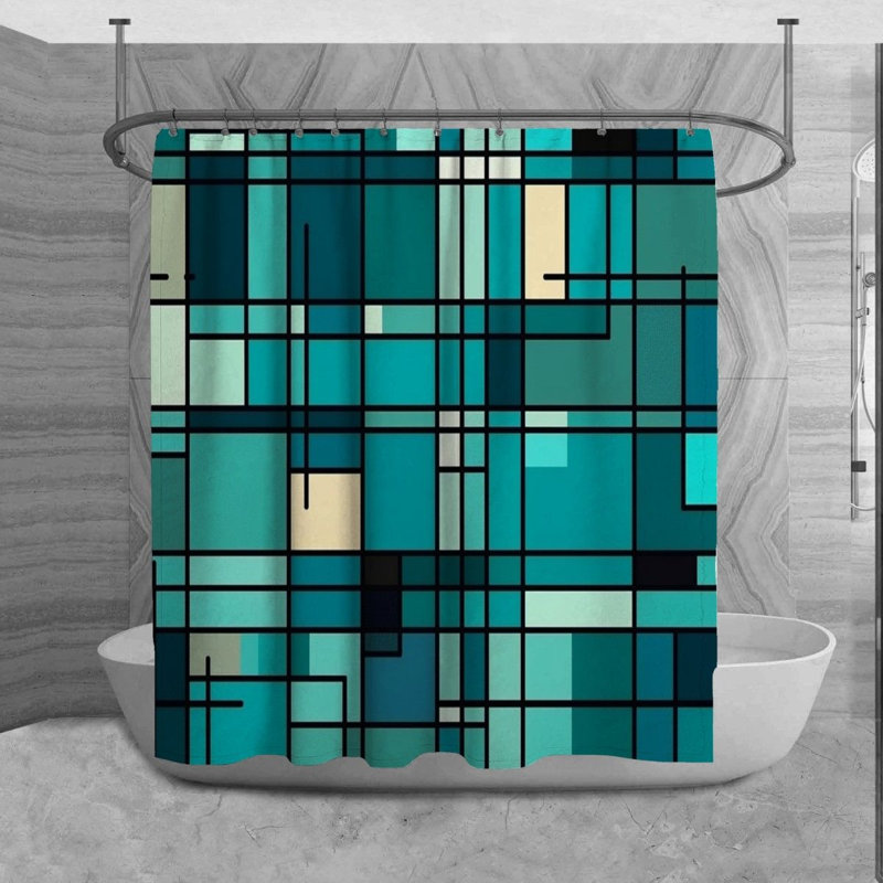 Rideau de douche Runako, H 73 po x l 70 po