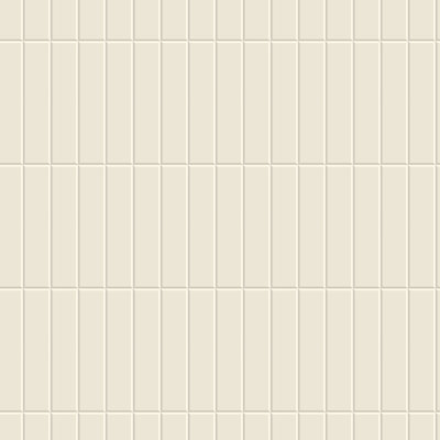 Tall Tiles -  Linen White Wallpaper