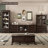 Brownness Solid Wood+Glass Display Cases