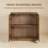 NTC Sapa 2 Door Storage Cabinet, Solid Wood Accent Cabinet with Hand-Carved 3D Doors, Modular Storage System, Expandable Cabinet for Living Room & TV Stand, Easy Assembly, Teak Look-2068272505