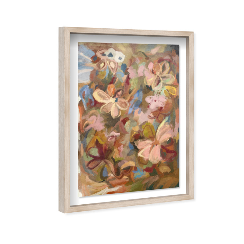 Moving Eden II Print by Oliver Gal, 31.5"H x 21.5"W, Natural Oak Shadowbox