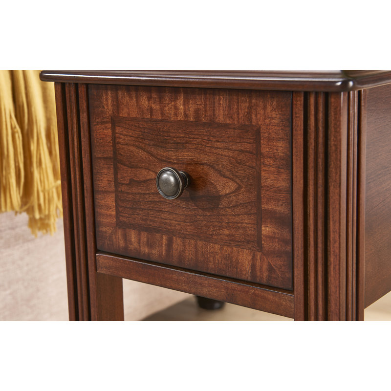 Rutledge Solid Wood Top End Table with Storage