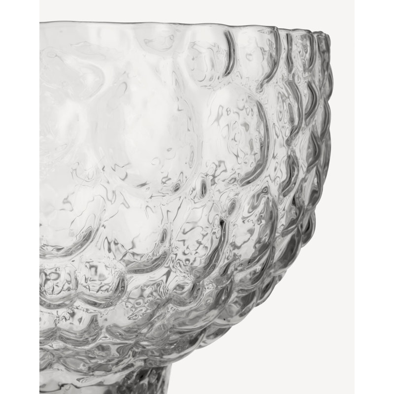 Moss Crystal Glass Serving Bowl