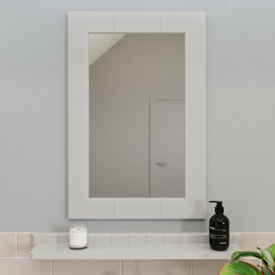 Portland Wood Flat Wall Mirror