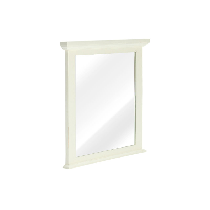 Akoni Rectangle Wall Mirror, White