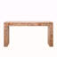 Console en bois rustique avec accents de bûches naturelles