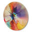 Fleur créative en plusieurs couleurs - Horloge murale en bois de ferme-63617460
