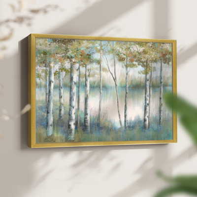 Aspen Lake - Reproduction encadrée - Restickable