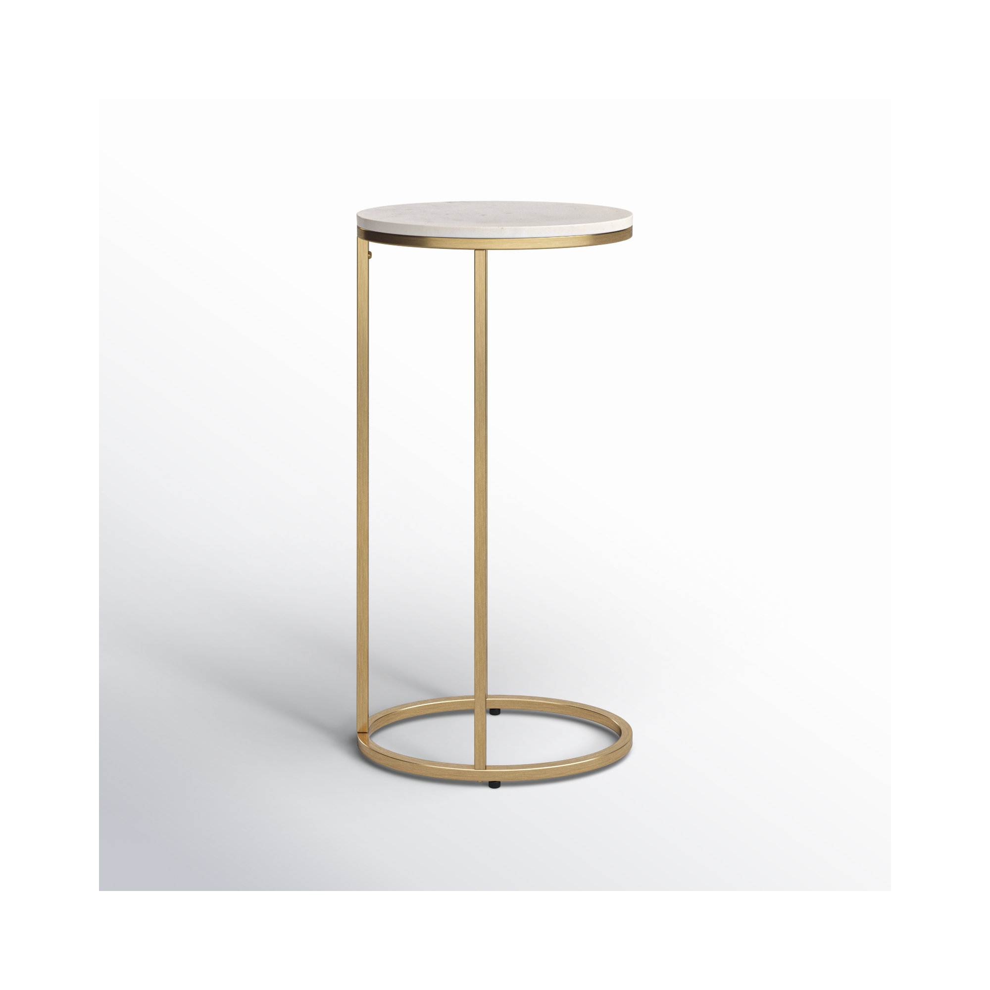 Vib End Table, Gold