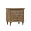 Table de chevet 2 tiroirs Taupe