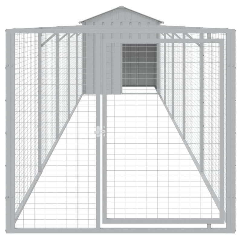 Niche pour chien Dustina, Gris clair, H 48,4 po x l 46,1 po x P 239,8 po