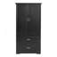 Grande armoire de rangement pour salle de bain avec deux portes, tiroirs et tablette réglable pour une grande organisation-1038006237