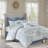 Isla 8 Piece Reversible Cotton Floral Comforter Set-2100365560-2116381267