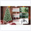 Arbre de Noël avec 51 pommes de pin - 694 pointes, branches mixtes en PVC et aiguilles dures, structure à charnières pour une installation facile, support en métal robuste, arbre de Noël réaliste-1450487296