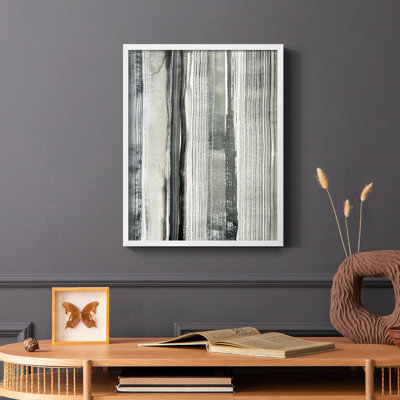 Impression encadrée «Differing Parallels II» - bois massif