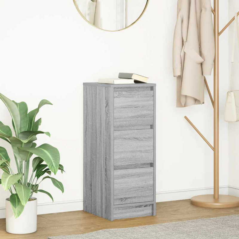 Sideboard 29.5X34x76 Cm Engineered Wood, Grey Sonoma