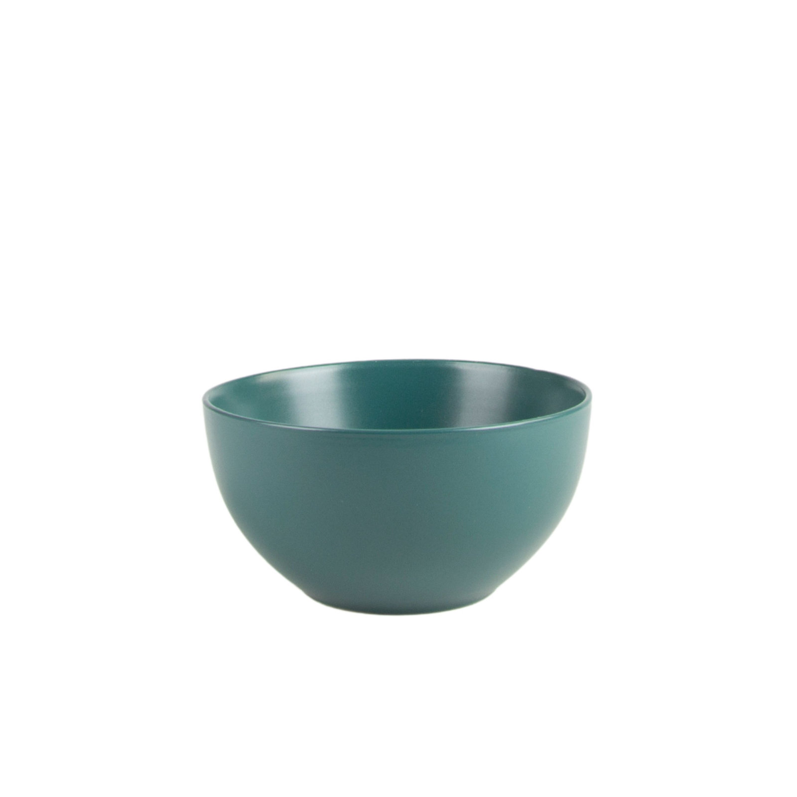 Wazee Matte Stoneware Cereal Bowl, Emerald Green