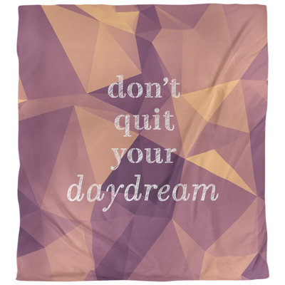 Housse de couette simple ne pas quitter votre daydream quoted