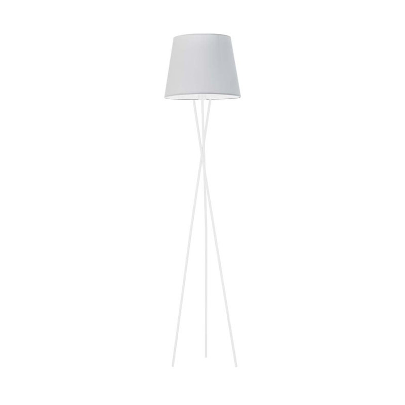 Arlaith 165cm Tripod Floor Lamp, White, Light Grey