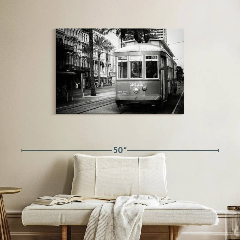 Mehar Black NOLA - Streetcar New Orleans, H 26 po x l 39 po