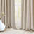 Cadnite 50" W Thermal 100% Blackout Linen Textured Curtain Panels-718107619-706787547