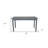 48" Gray Solid Wood Dining Table