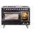 ILVE Professional Plus II 48 Dual Fuel Range, 8 Sealed Burners, Griddle (Glossy Black)-98196417-98196416