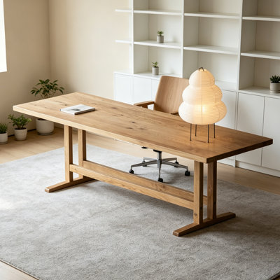 Attractive Sturdy Multi-functional Solid Wood Desk