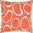 Burnt Orange/Cream Abstract Pebble