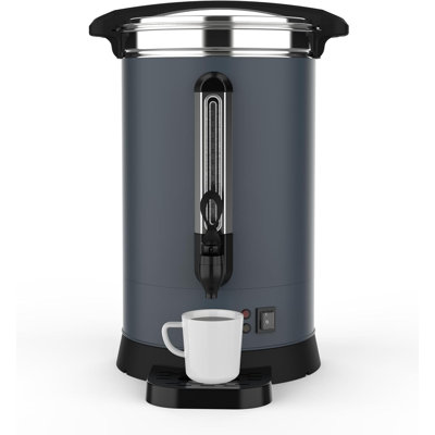 80 Cup-12L/3.2 Gallon Commercial Coffee Urn, Electric Double Wall Hot Coffee Dispenser for Meeting, Wedding, Catering, Party