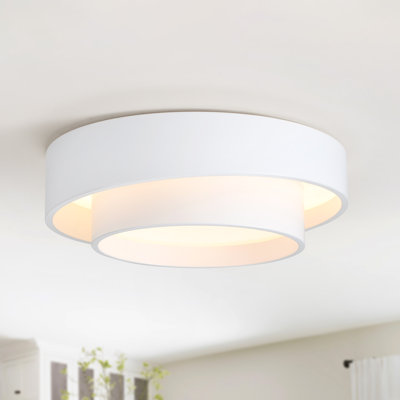 15.74" Low Profile Integrated LED Flush Mount Ceiling Light
