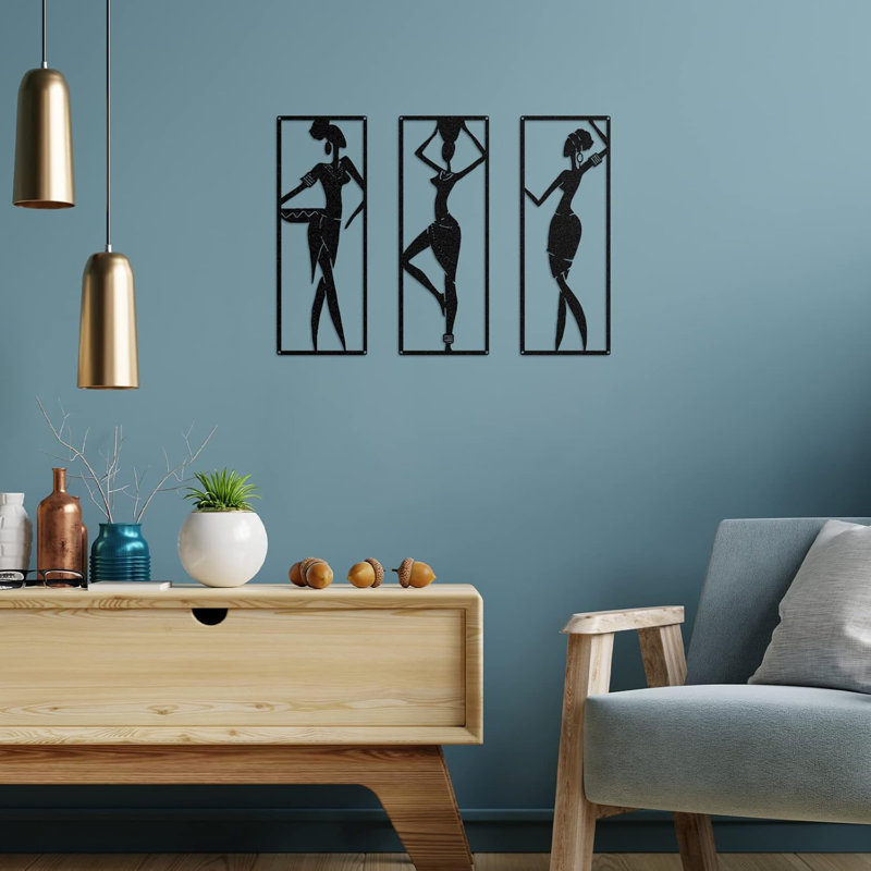 Female Metal Wall Art