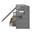 Twin Over Full Bunk Bed With Drawers And Slide-1337641517