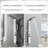 5-way Diverter Shower Tower Panel System with Fixed Shower Head