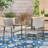 Grey Outdoor Chair - With Stylish Mesh Seat For Patio Dining Chair Cool Allure