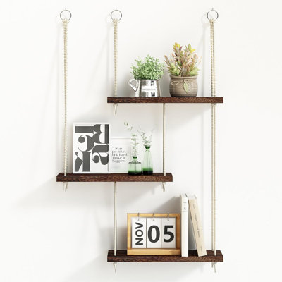 Tablettes murales 3 niveaux Boho