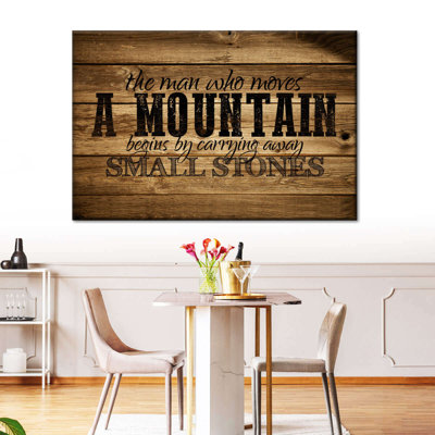 «Who Moves A Mountain», citation