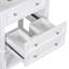 Meuble-lavabo 24 po avec lavabo, tiroirs et tablettes ouvertes