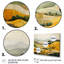 «Yellow and Green Pastoral Bold Landscape IV», reproduction d'art sur toile moderne-331018242-331018271