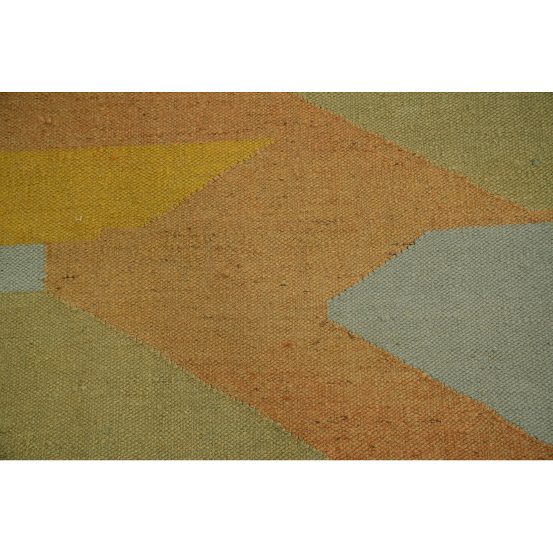 Tapis moderne en laine Kilim 10 x 12