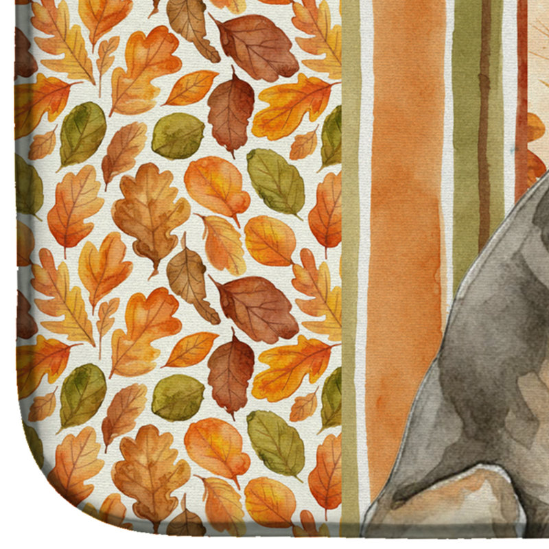 Grizzle Saluki Heirloom Fall Dish Drying Mat