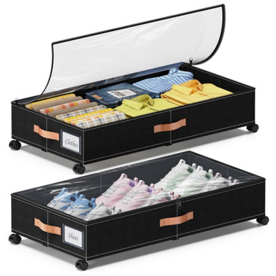 Beachcrest Home Fabric Underbed Storage