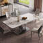 Light luxury modern rectangular dining table.-107205669