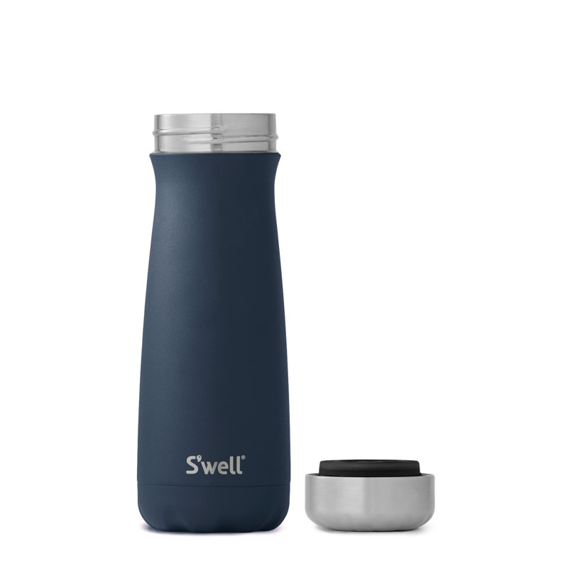 S'well Stainless Steel Triple-Layered Vacuum-Insulated Traveler, 20 oz., Azurite