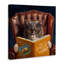 «Angry Cat Reading Dog Book Feline Pet Humor» par Daphne Polselli - impression d'art graphique