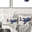 Coussin Blue Whale On White IV - Nautical & Coastal-1615604714