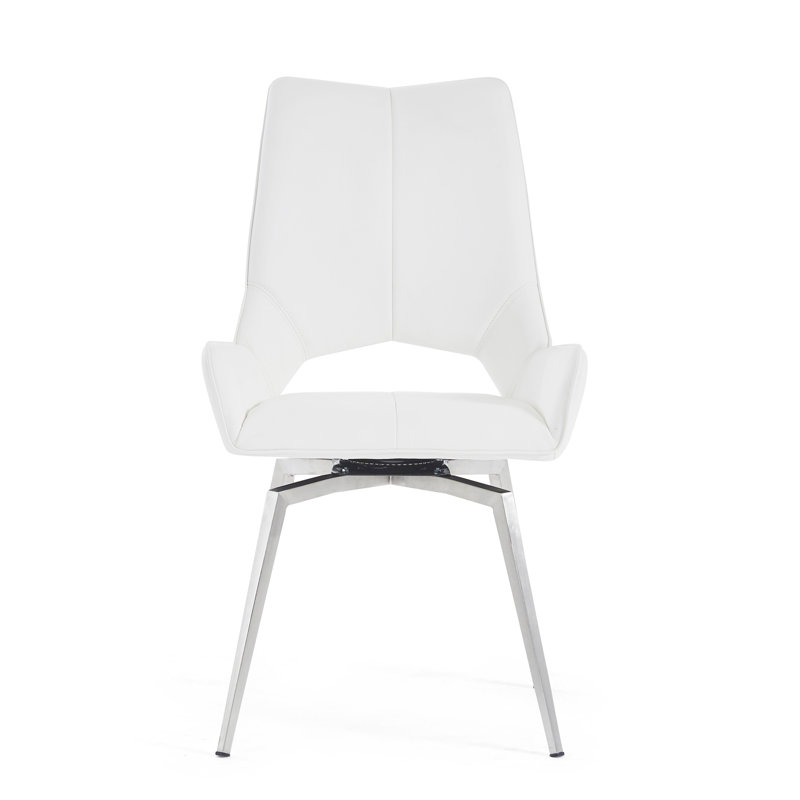 Chaises de salle à manger pivotantes Jack uniquement, sans les tables, Blanc